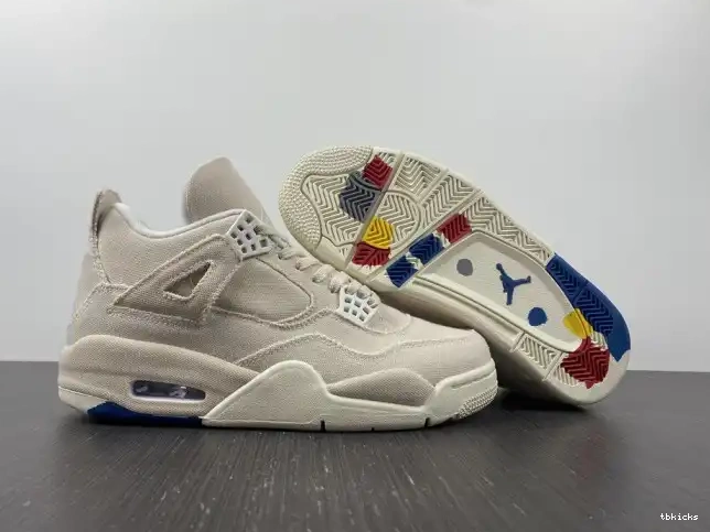 Reps TB Jordan 4 DQ4909-100 Canvas (W) Blank Retro 0526